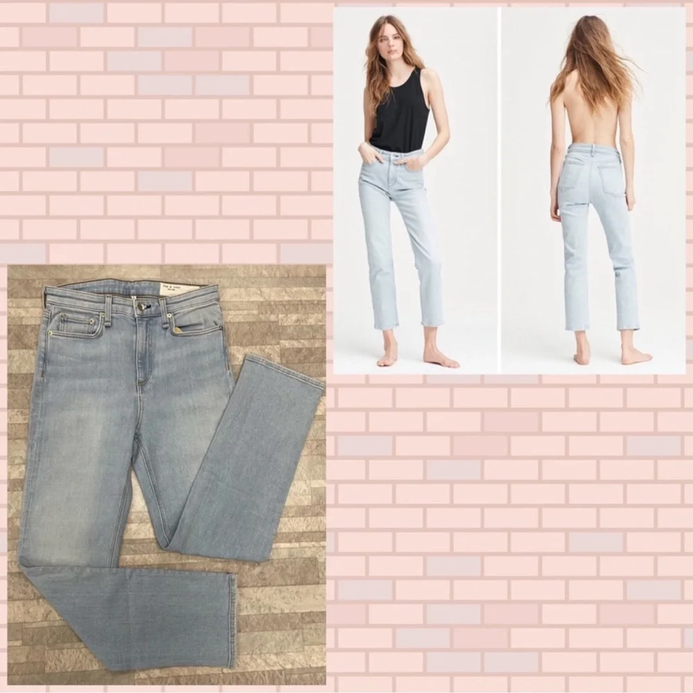 NWT Rag & Bone Nina High-Rise Ankle Cigarette In Sunset - Picture 1 of 3